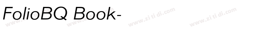 FolioBQ Book字体转换